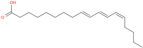 9,11,13 octadecatrienoic acid, (9e,11e,13z) 